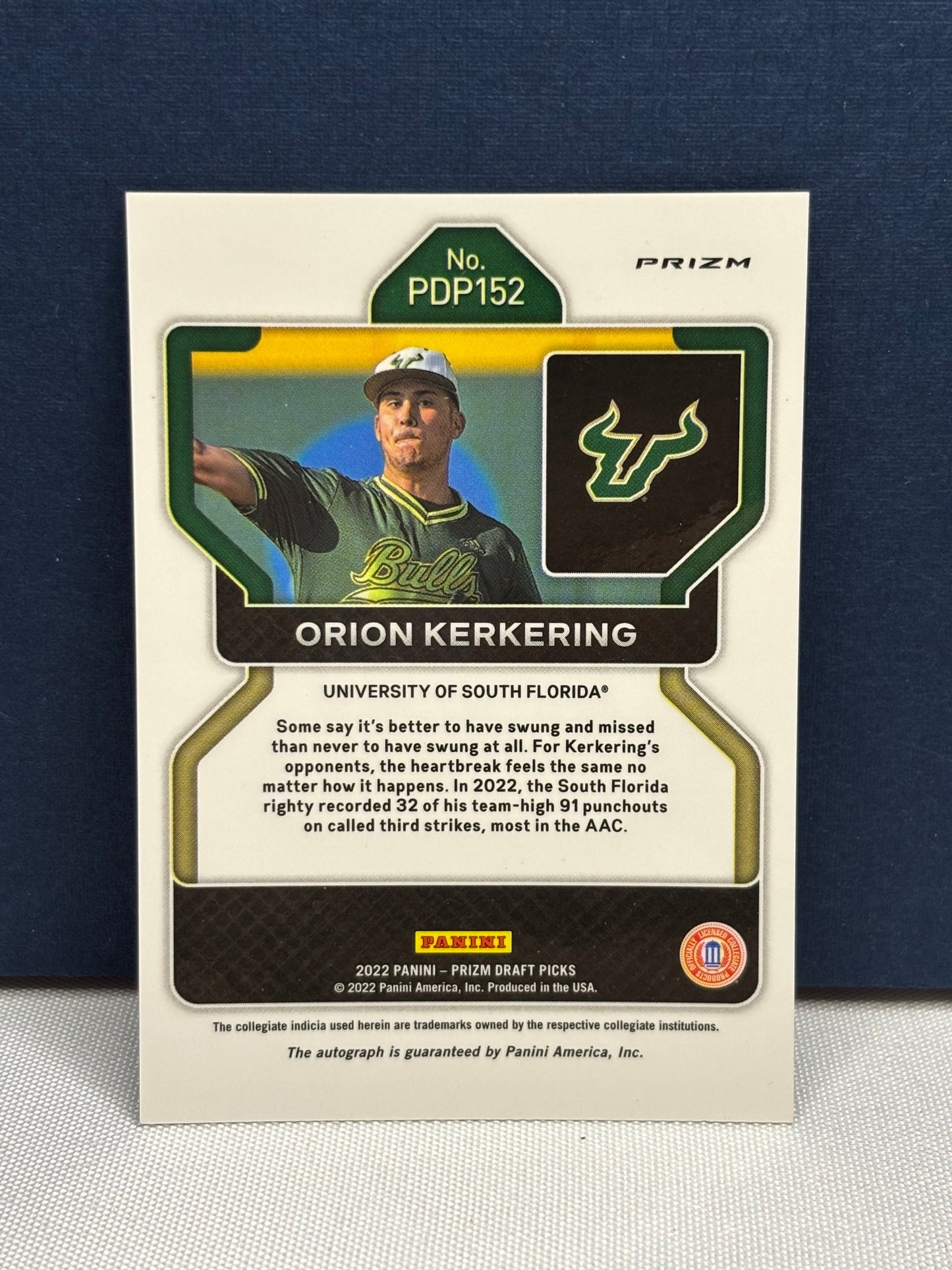 2022 Panini Prizm Draft Picks: Orlon Kerkering (autograph)