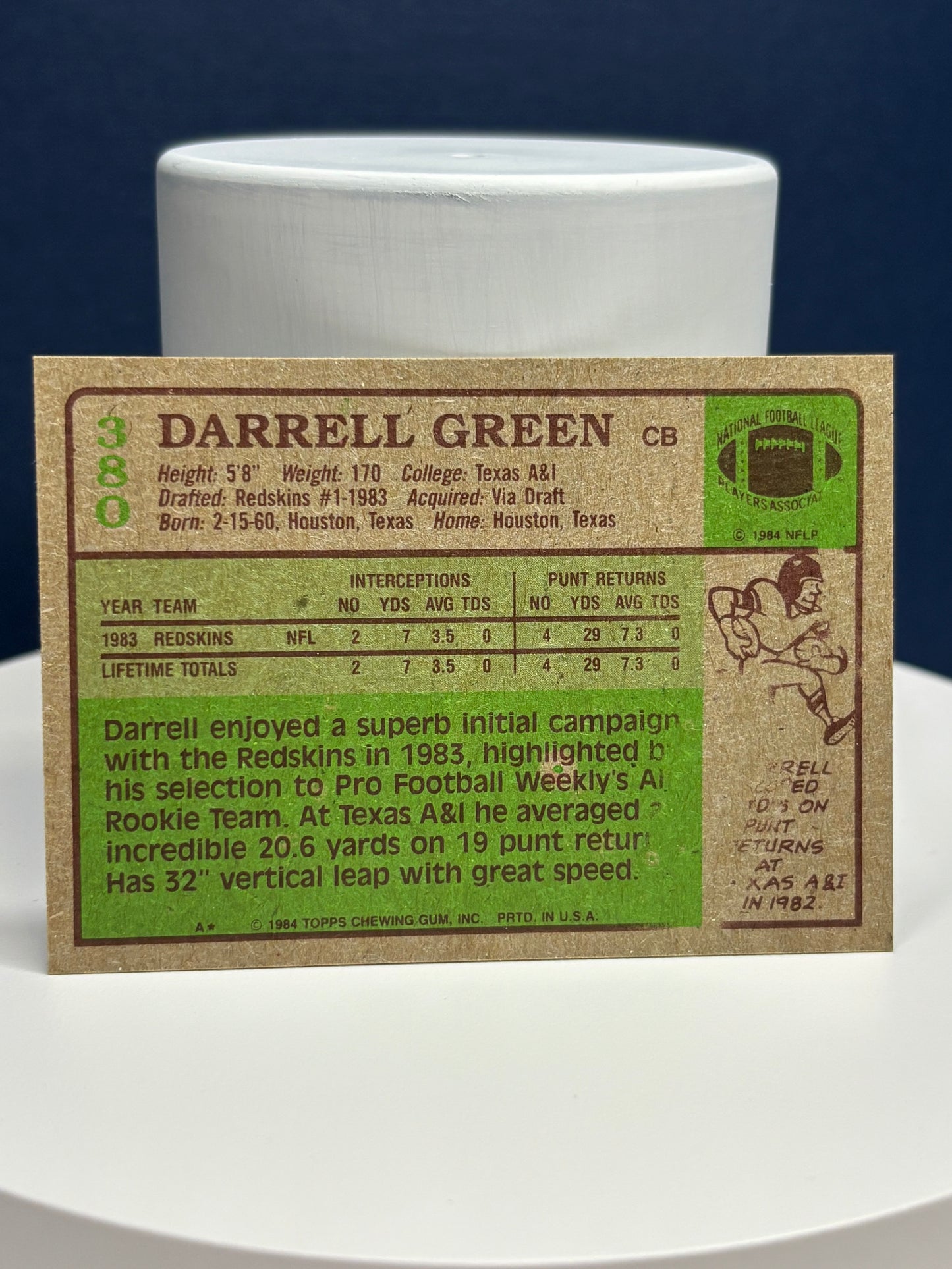 Darrell Green (RC)1984 Washington Redskins #380