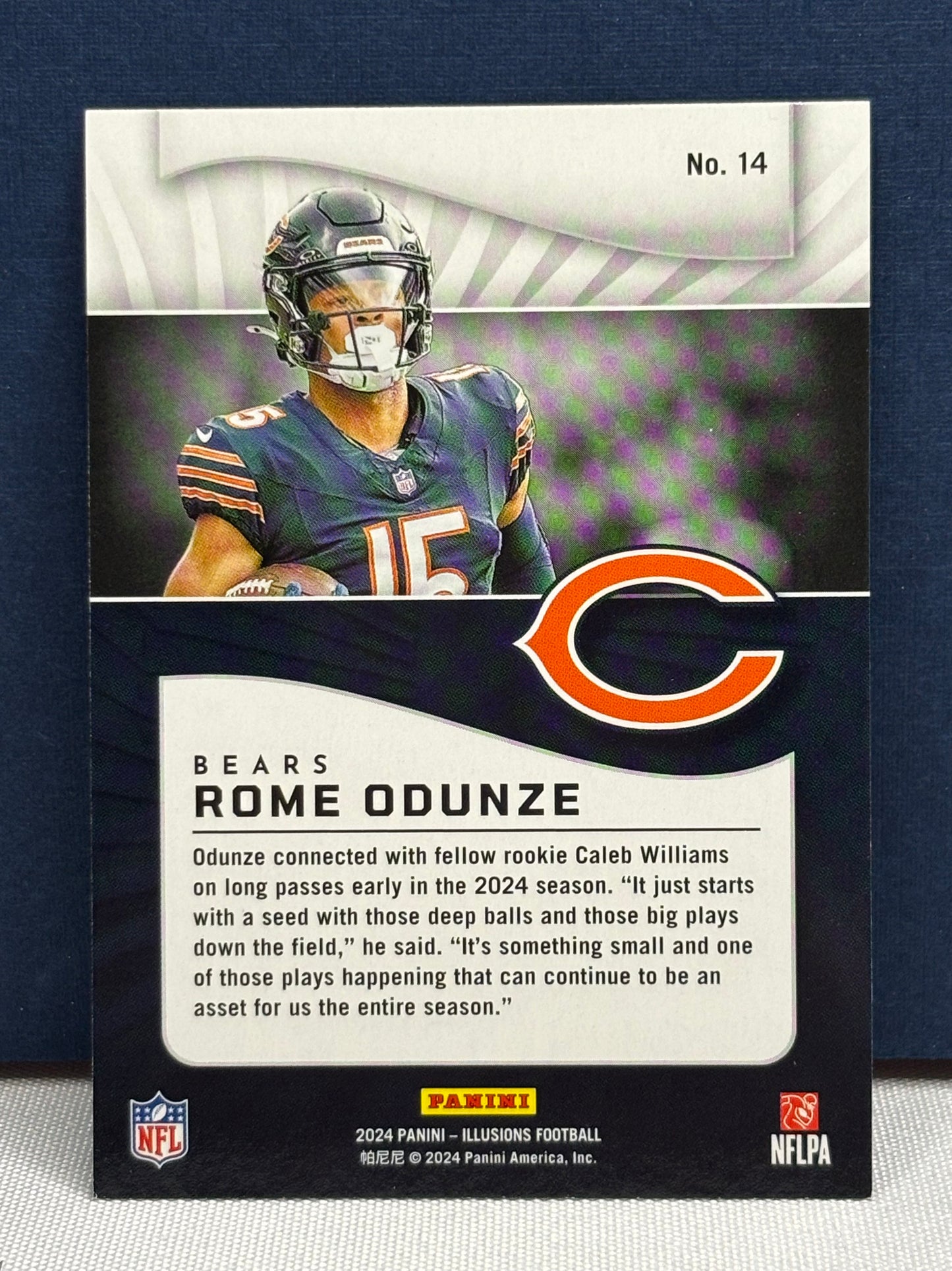 2024 Panini Illusions: Rome Odunze RC #14