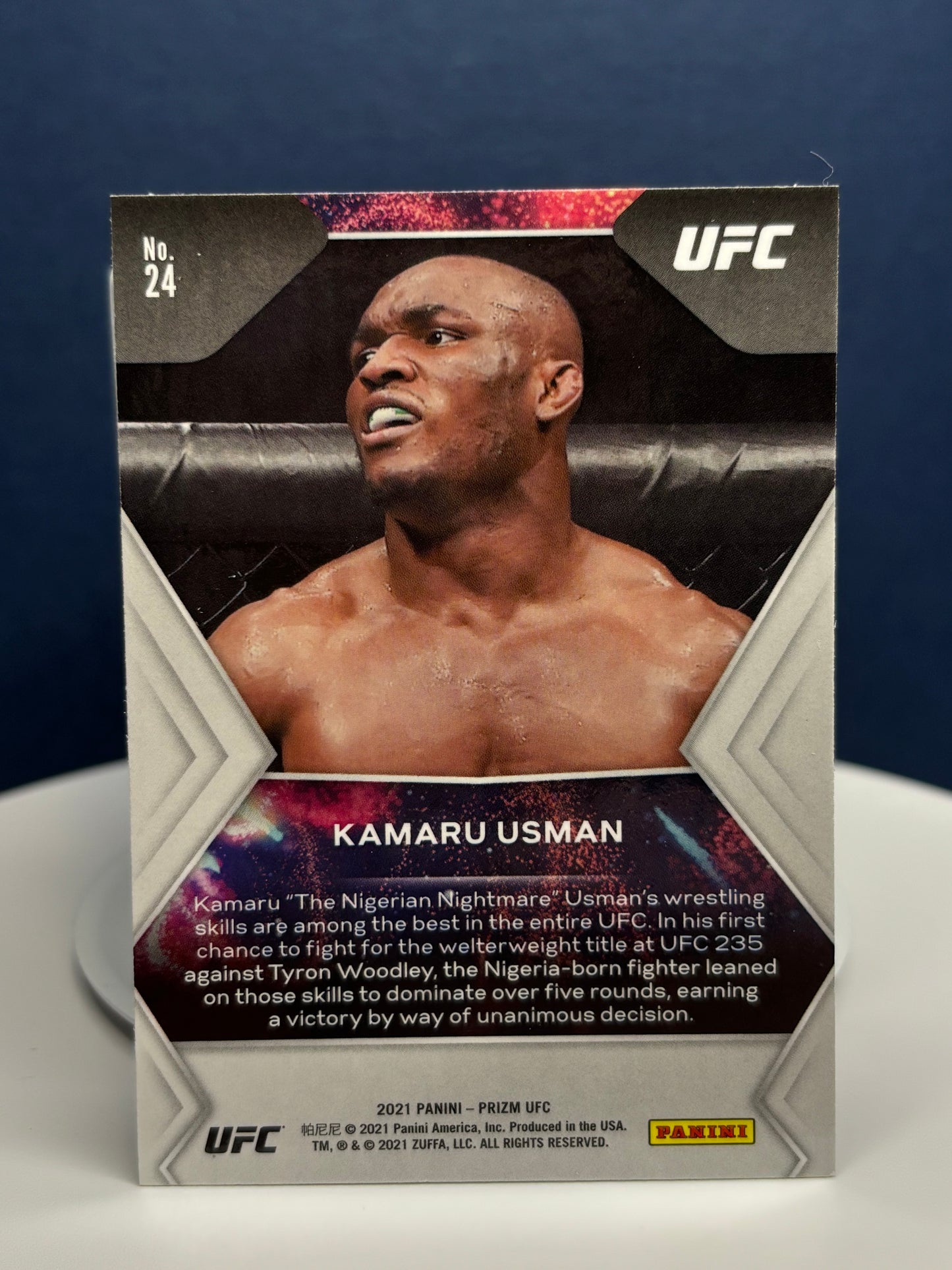 Kamaru Usman 2021 Prism UFC Fireworks