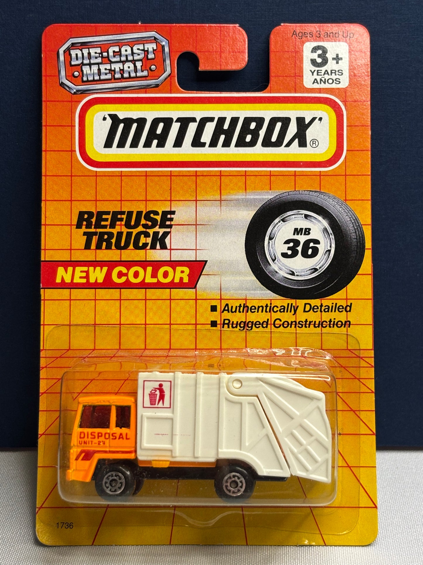 Matchbox MB #36 Refuse Truck (white)