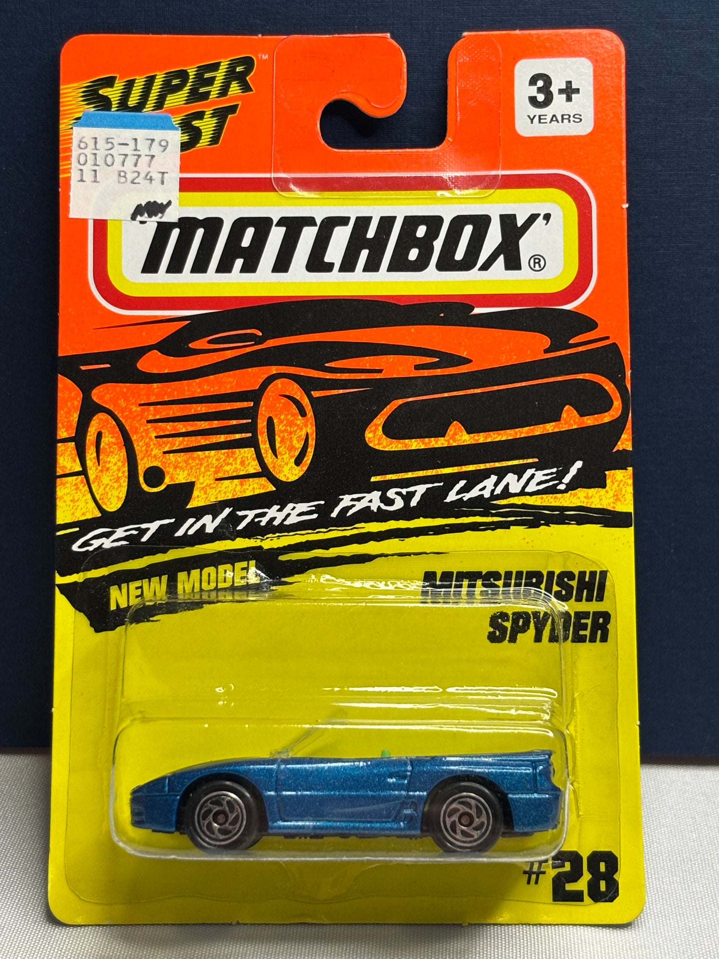 Matchbox #28 Mitsubishi Spyder (blue)