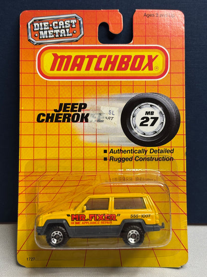 Matchbox MB #27 “Mr Fixer” Jeep Cherokee
