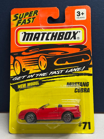 Matchbox #71 Mustang Cobra (red)