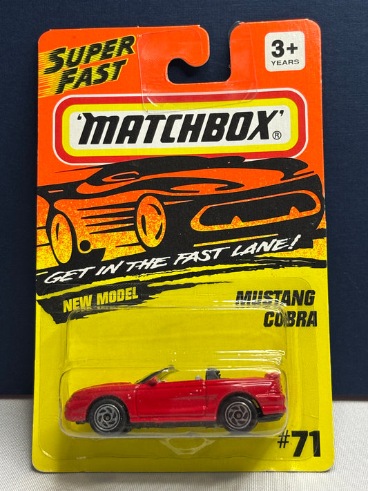Matchbox #71 Mustang Cobra (red)