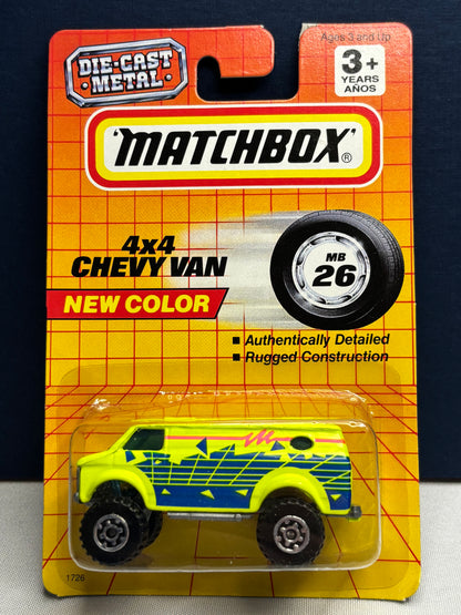 Matchbox MB #26 4x4 Chevy Van (new color)