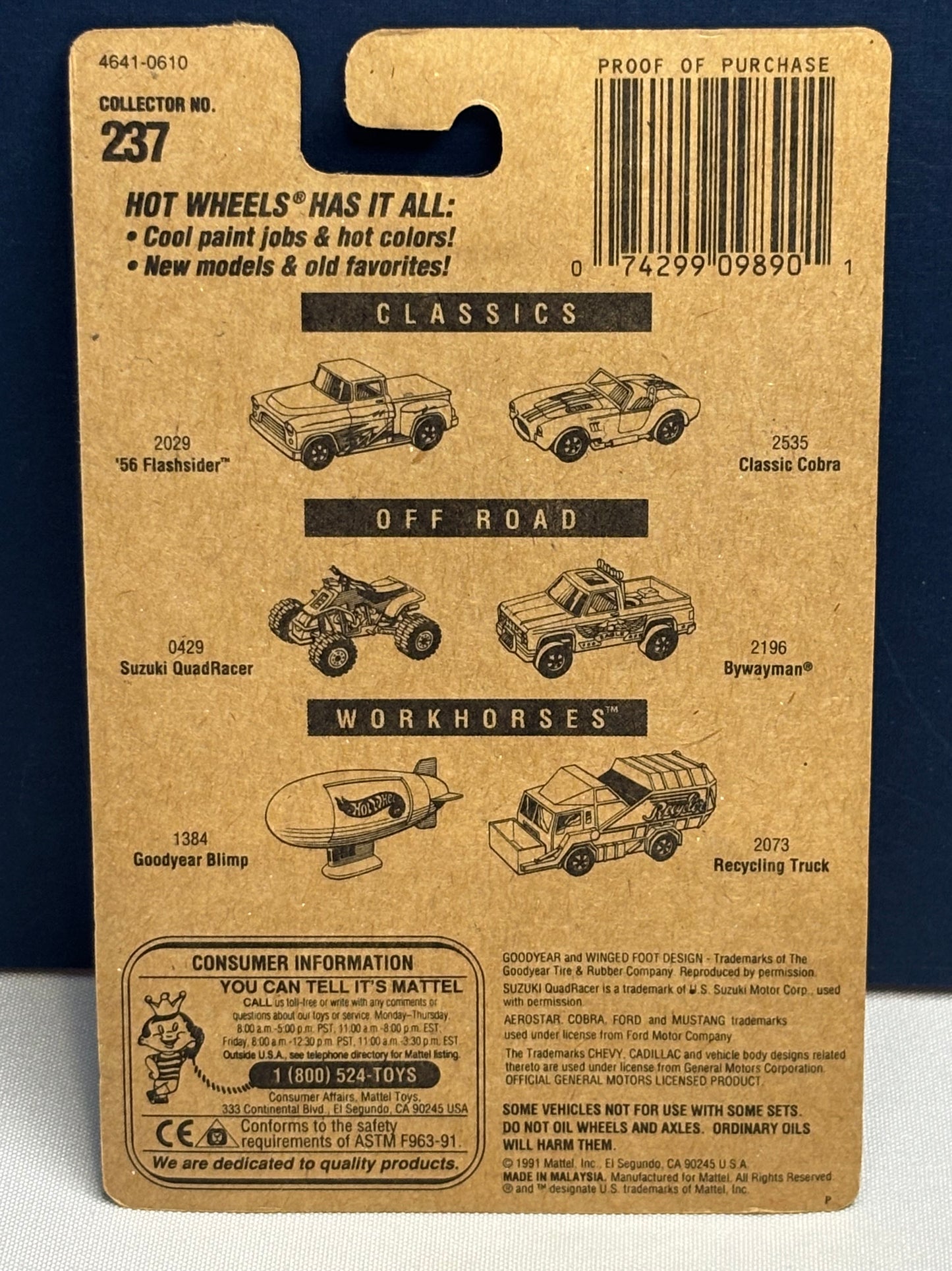 Collector #237 Blue Card Ford Stake Bed Truck