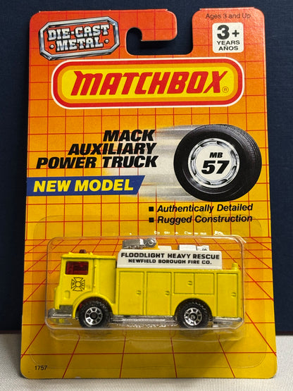 Matchbox MB #57 Max Auxiliary Power Truck (new model)