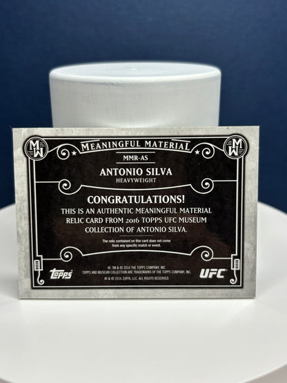 Antonio Silva 2016 Topps Meaningful Material UFC 12/35