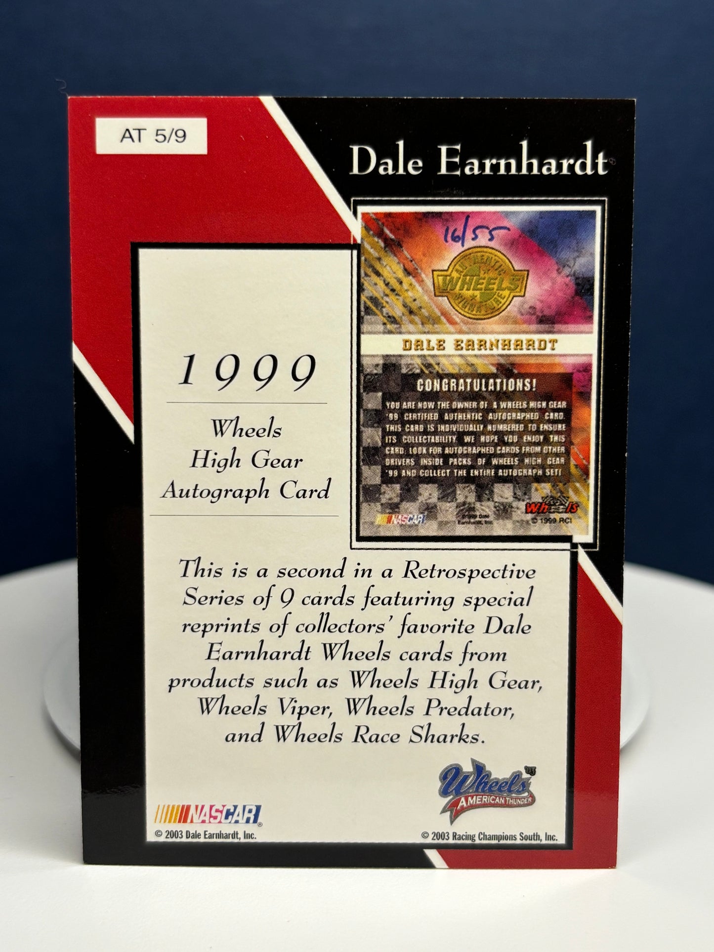Dale Earnhardt 2003 Wheels Retrospective (5 of 9)