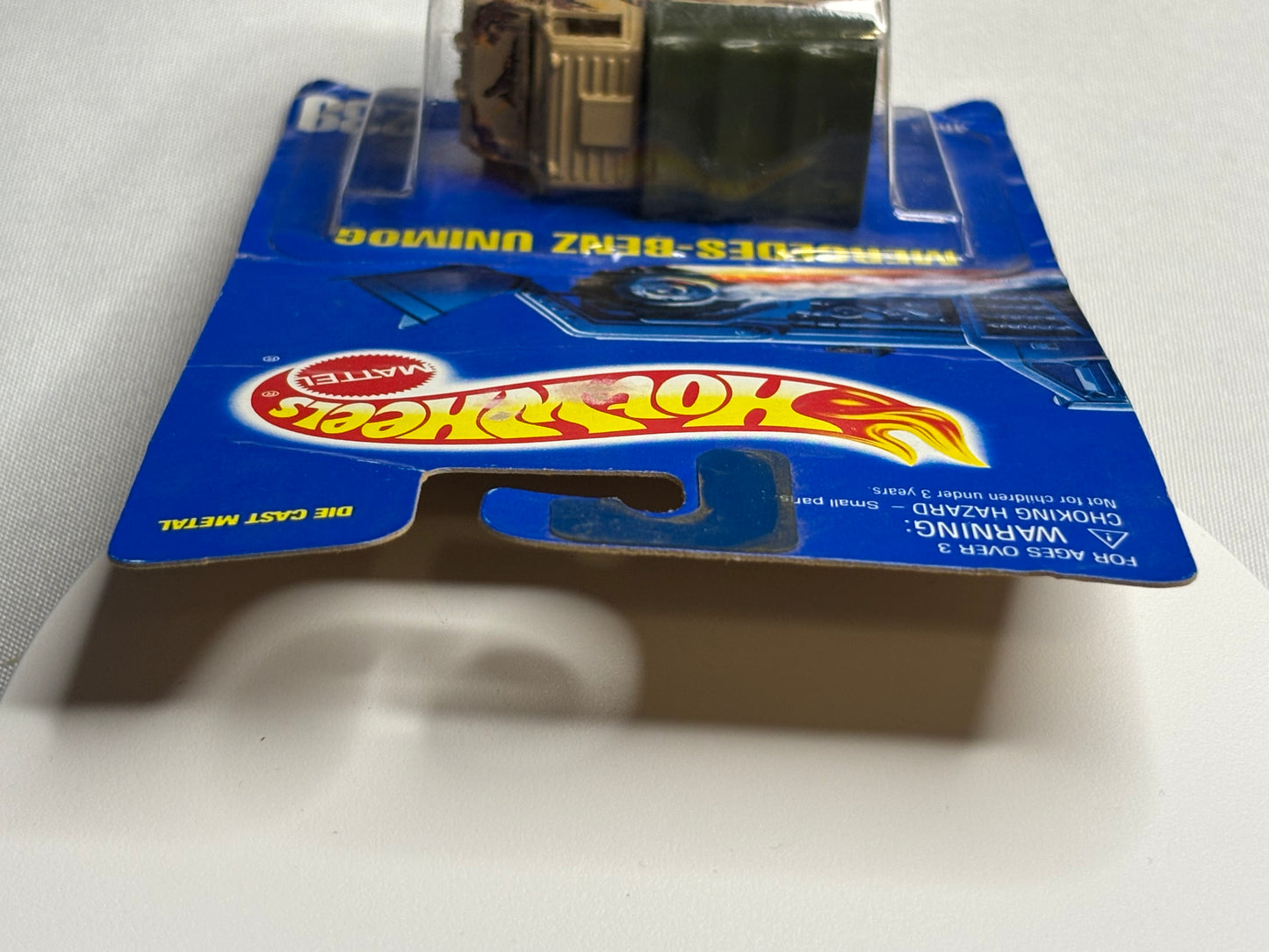 Collector #239 Blue Card Mercedes-Benz Unimog (white wheels)