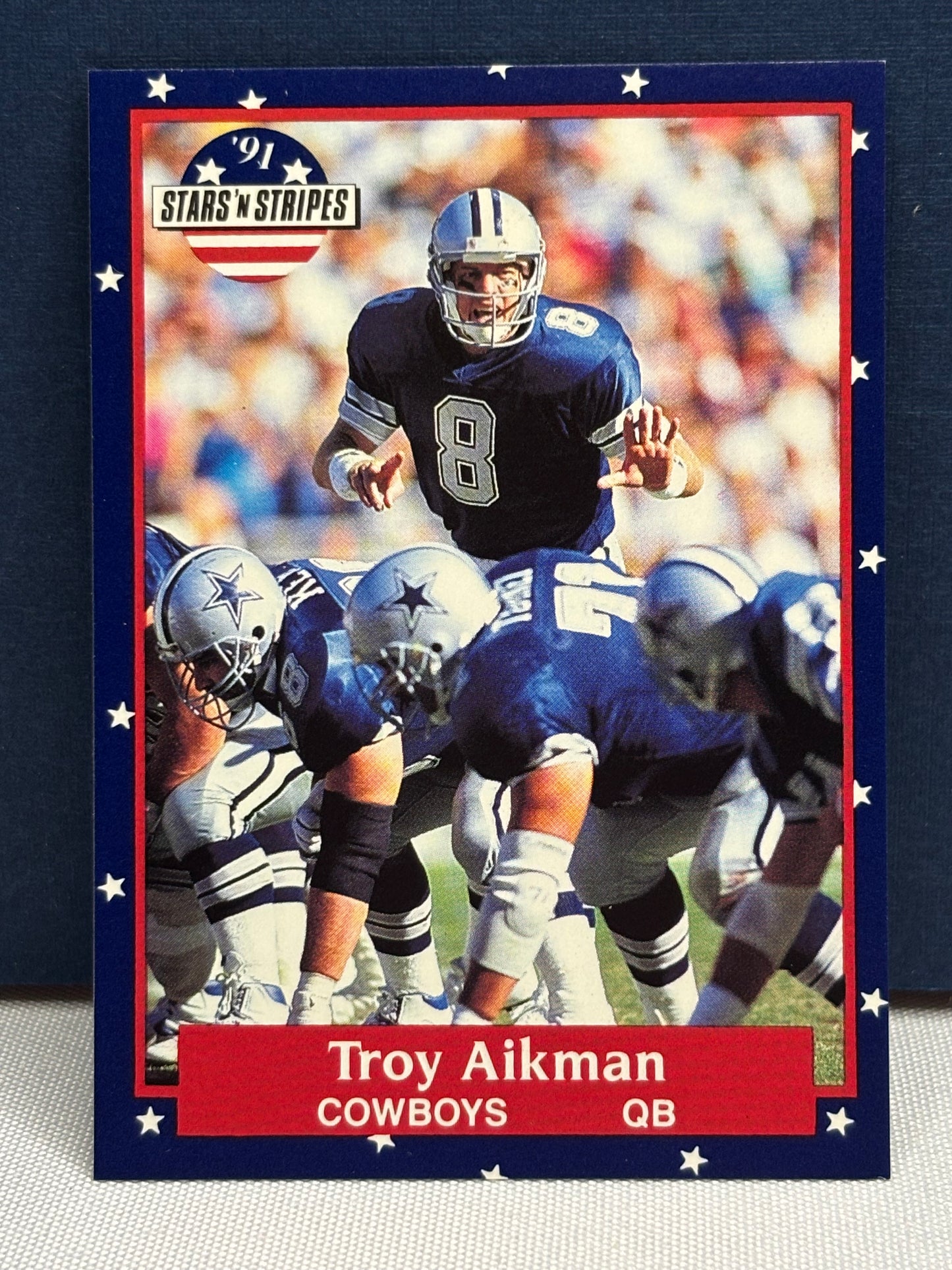 1991 Fleer Stars and Stripes: Troy Aikman #69