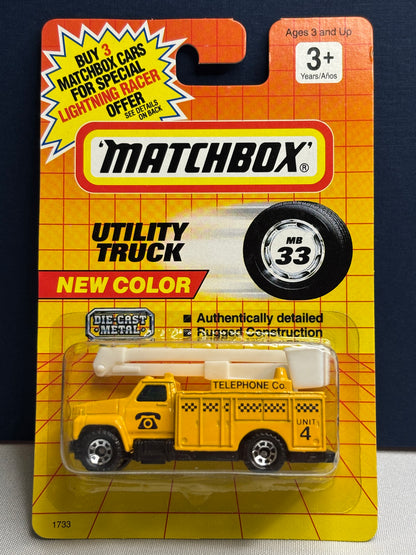 Matchbox MB #33 Utility Truck (new color)