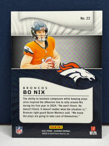 2024 Panini Illusions: Bo Nix RC #22