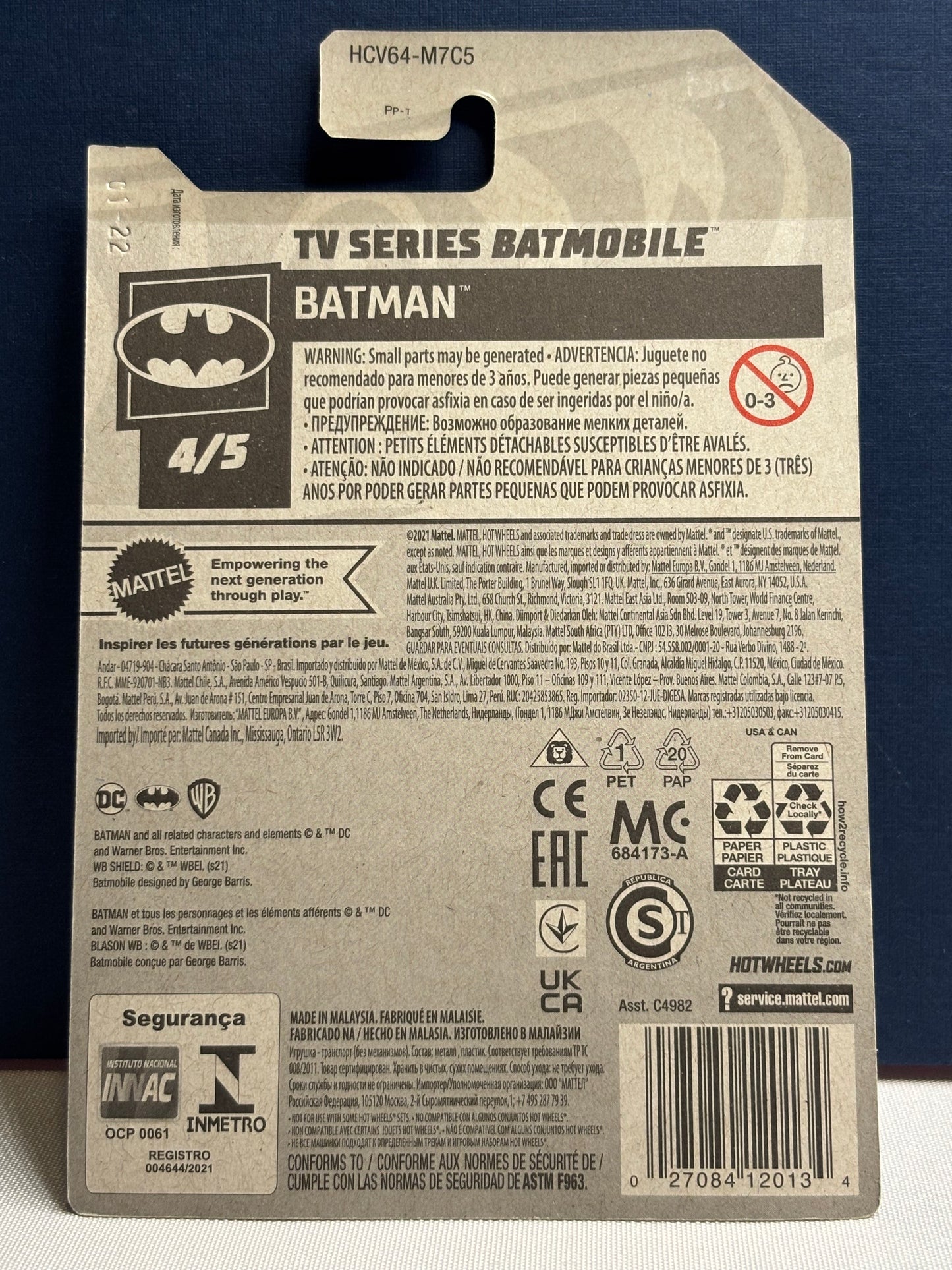 TV Series Batmobile (red pinstripe)