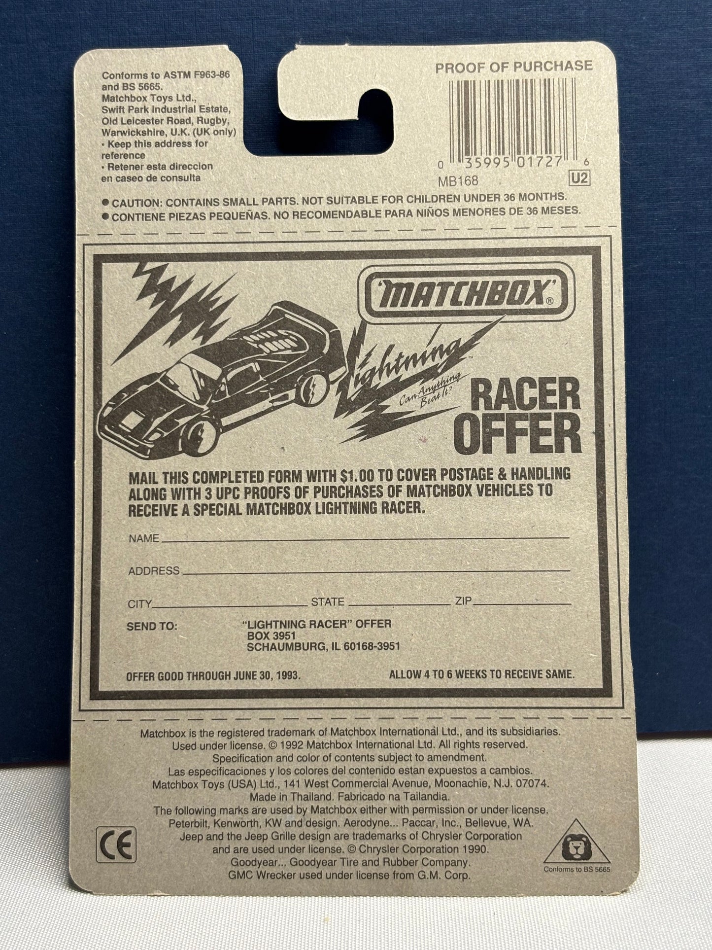 Matchbox MB #27 Jeep Cherokee (new color)