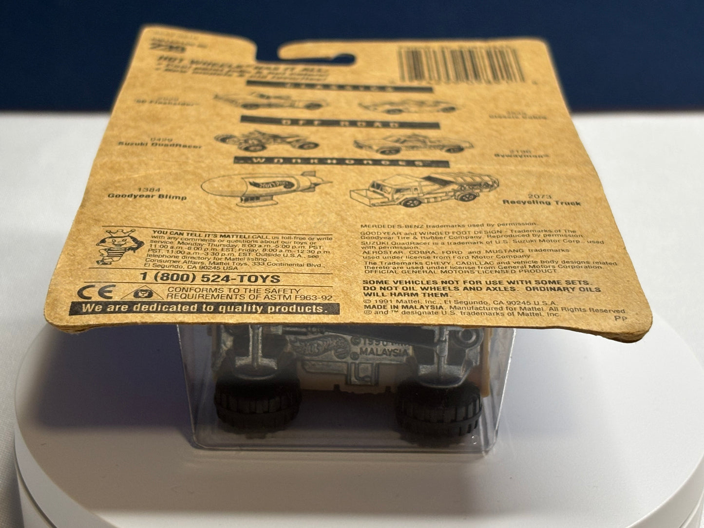 Collector #239 Blue Card Mercedes-Benz Unimog (white wheels)