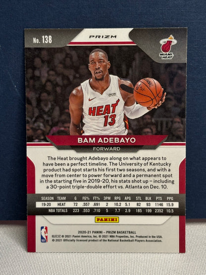 2020-21 Prizm Green: Bam Adebayo