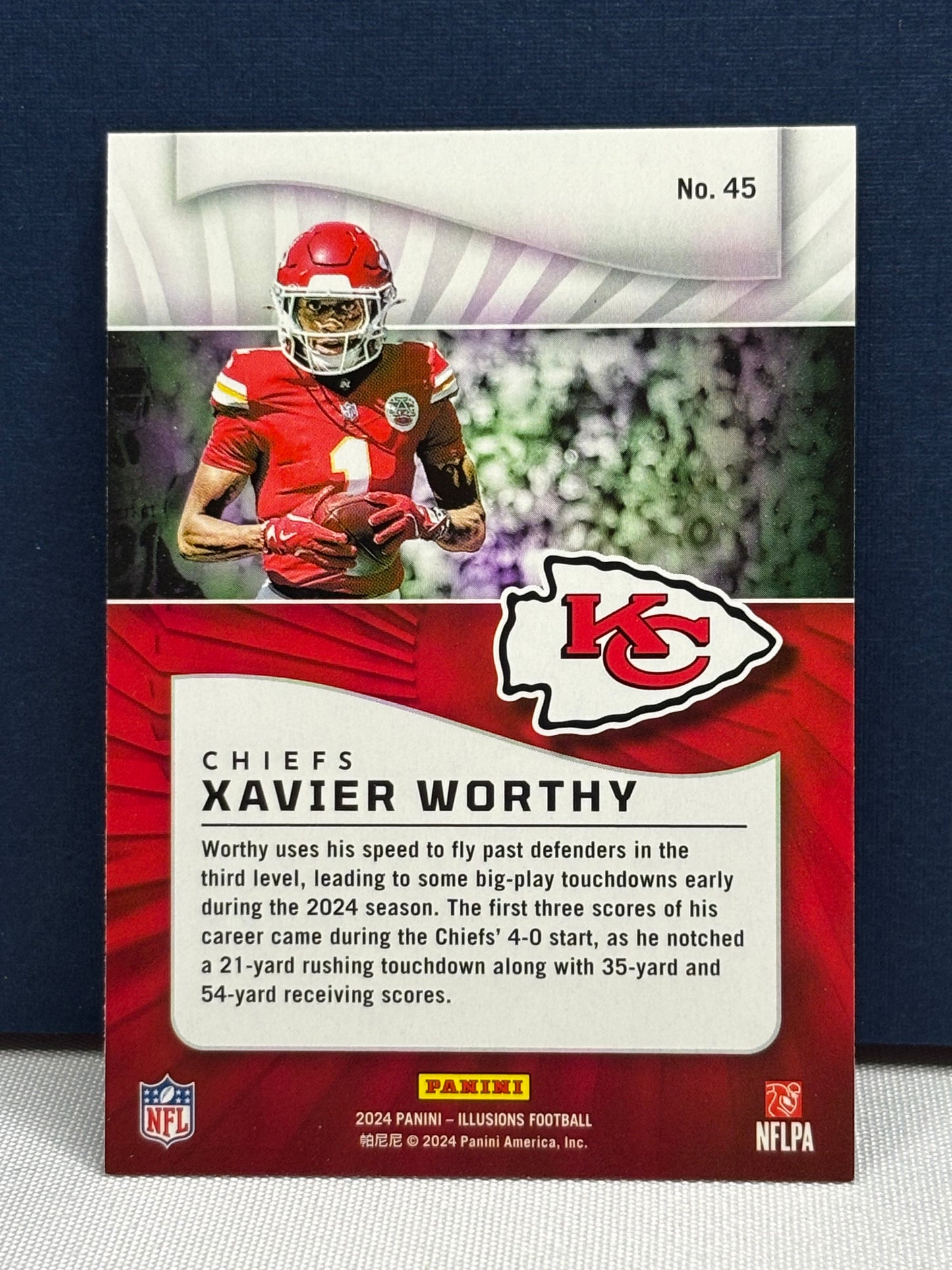 2024 Panini Illusions: Xavier Worthy RC #45
