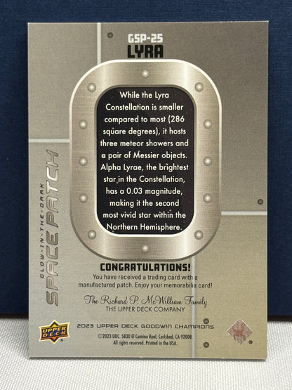 2023 Upper Deck Goodwin Champions: Space Patch Lyra