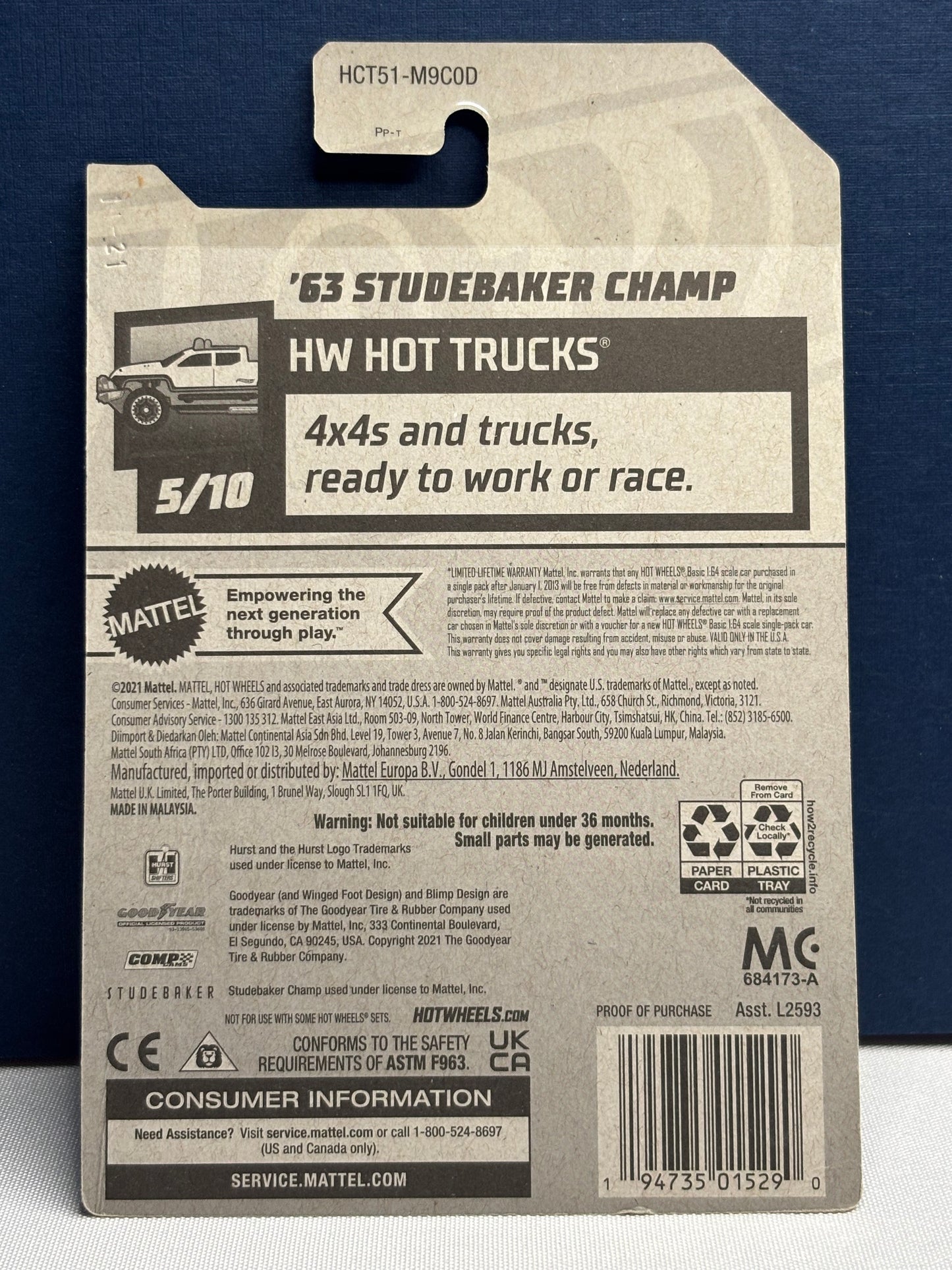 2022 Hot Wheels Hot Trucks: ‘63 Studebaker Champ Super Treasure Hunt