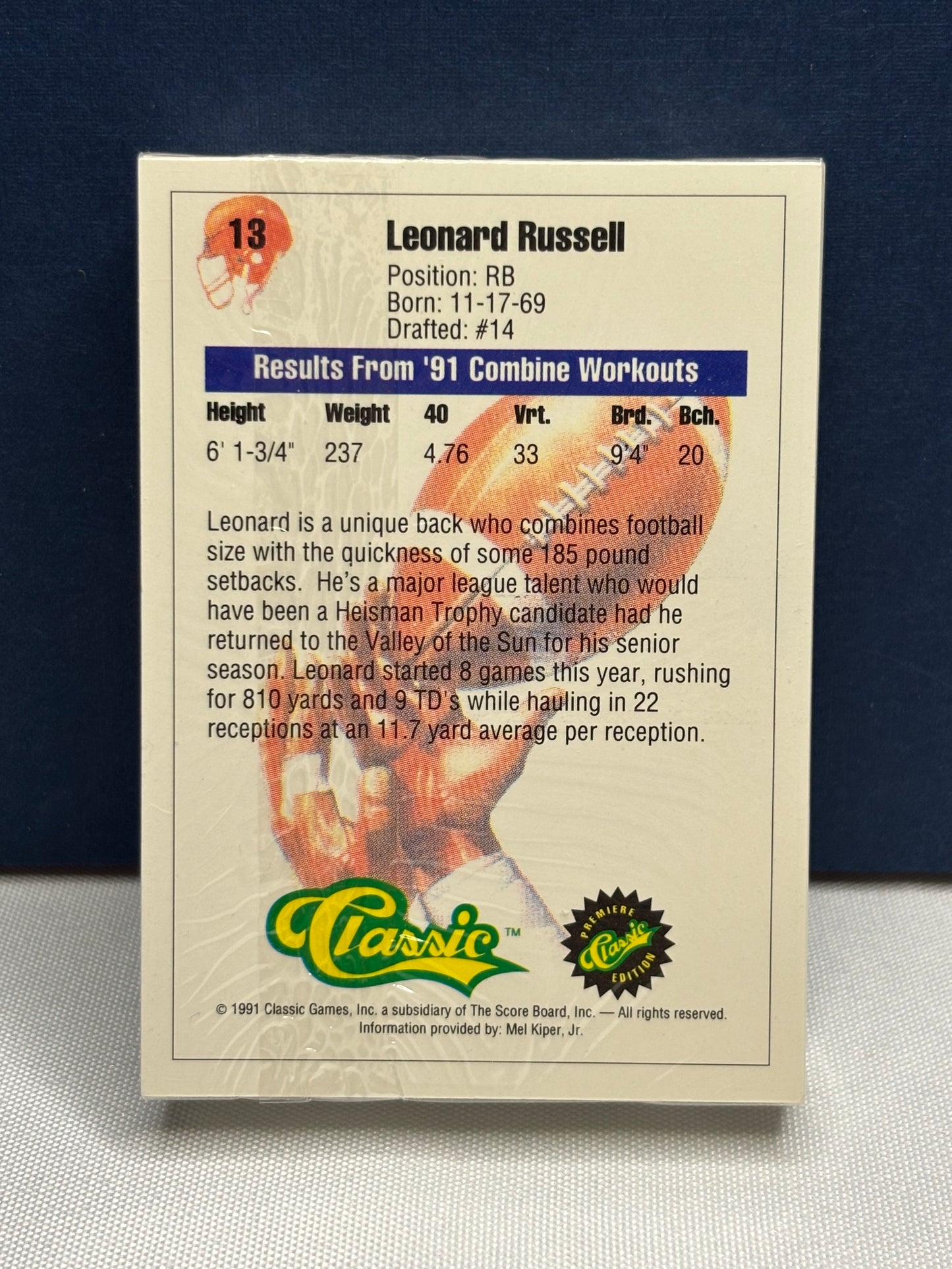 1991 Classic Premier Edition Draft Picks (sealed set)