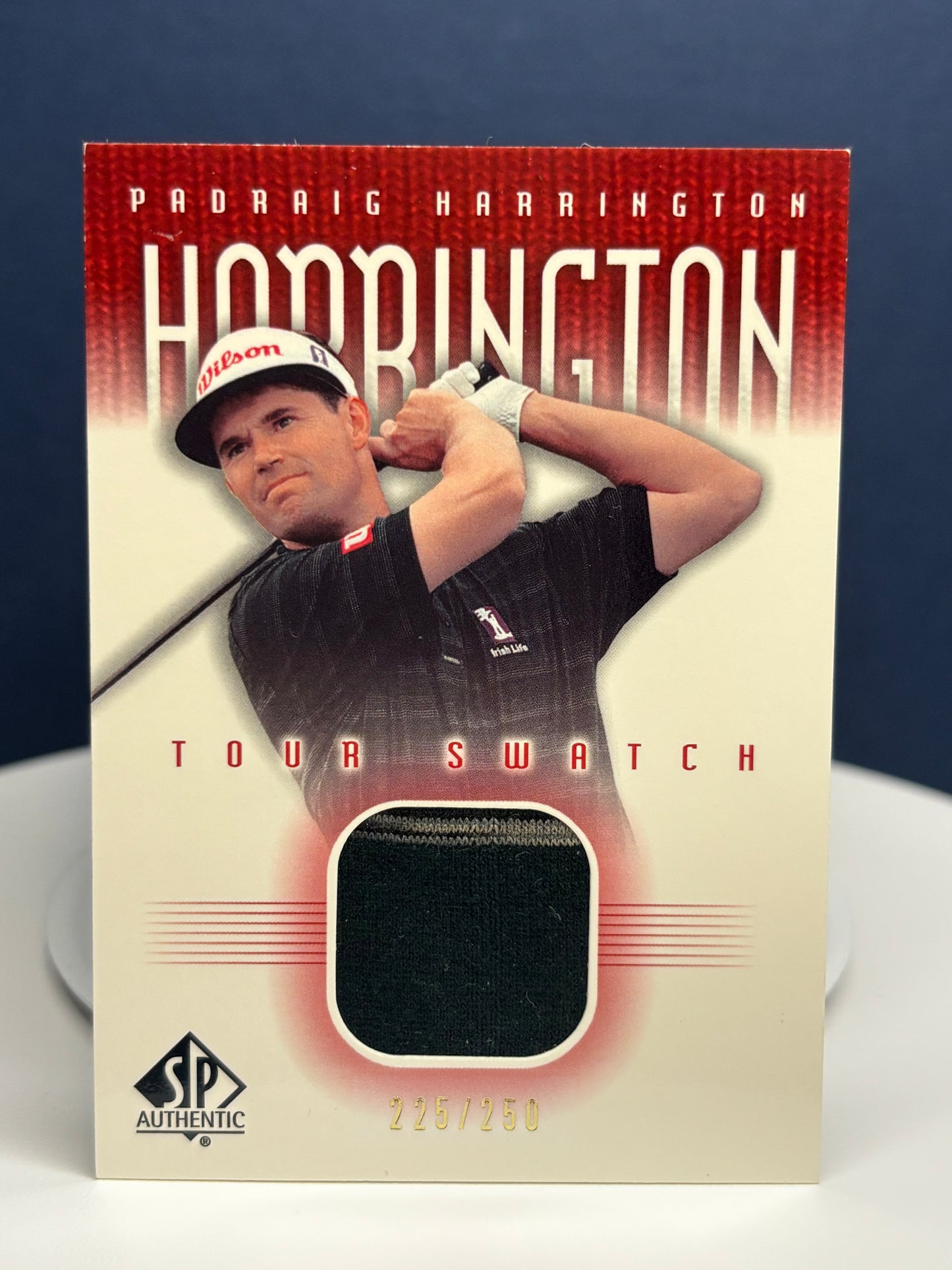 Padraig Harrington 2001 SP Authentic tour swatch 225/250