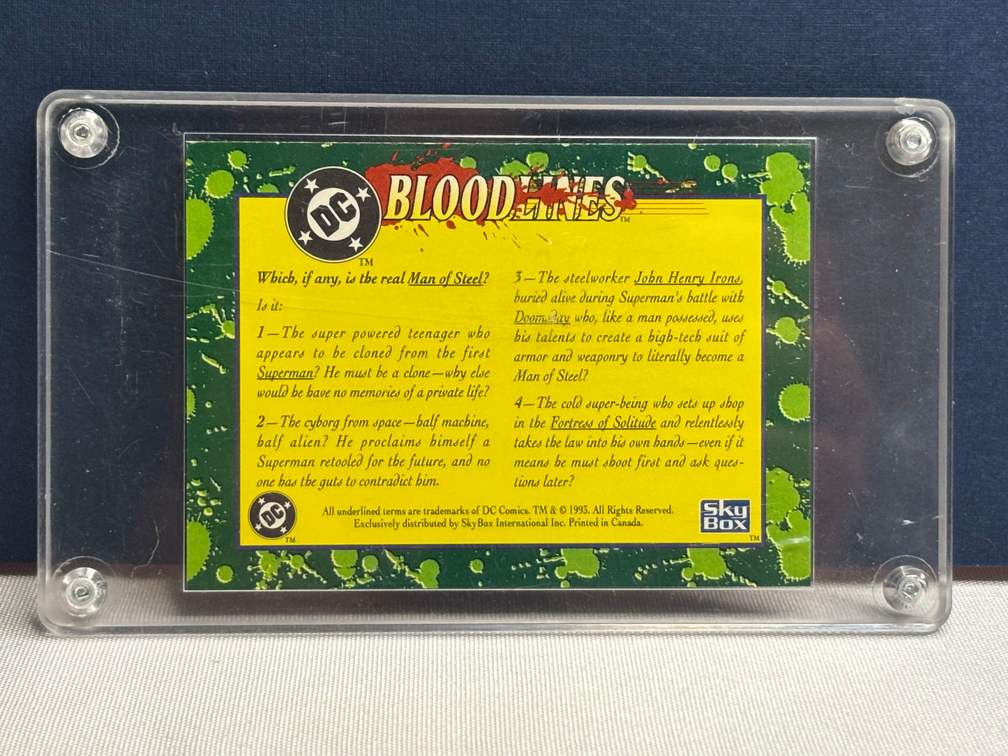 1993 DC Bloodlines Superman