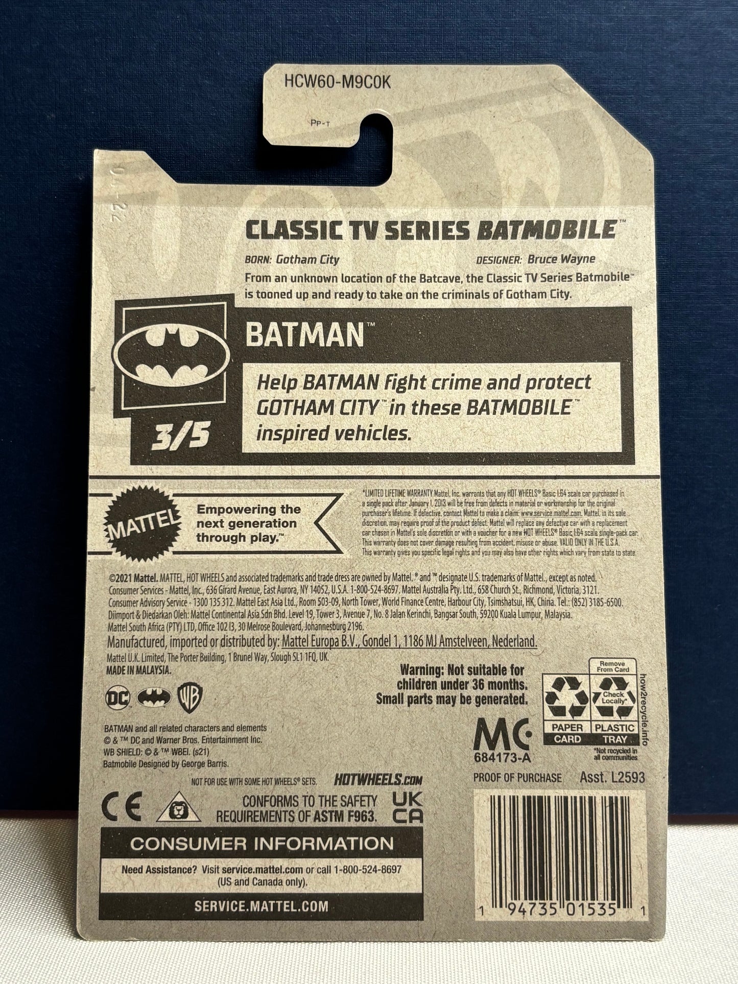 Tooned Classic TV Series Batmobile