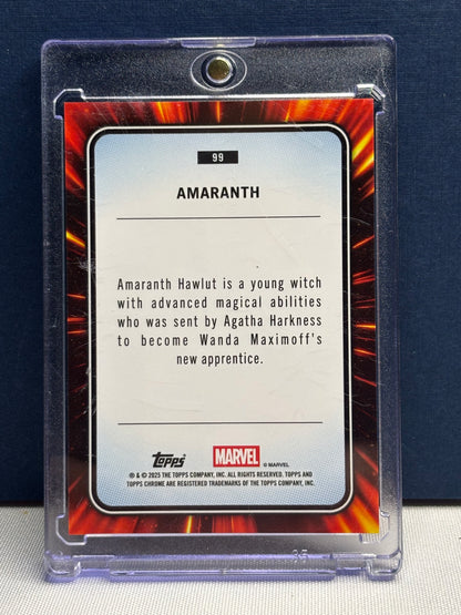 Topps Chrome Marvel Amaranth 189/399