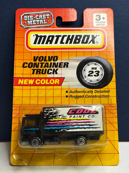 Matchbox MB #23 Volvo Container Truck (new color)