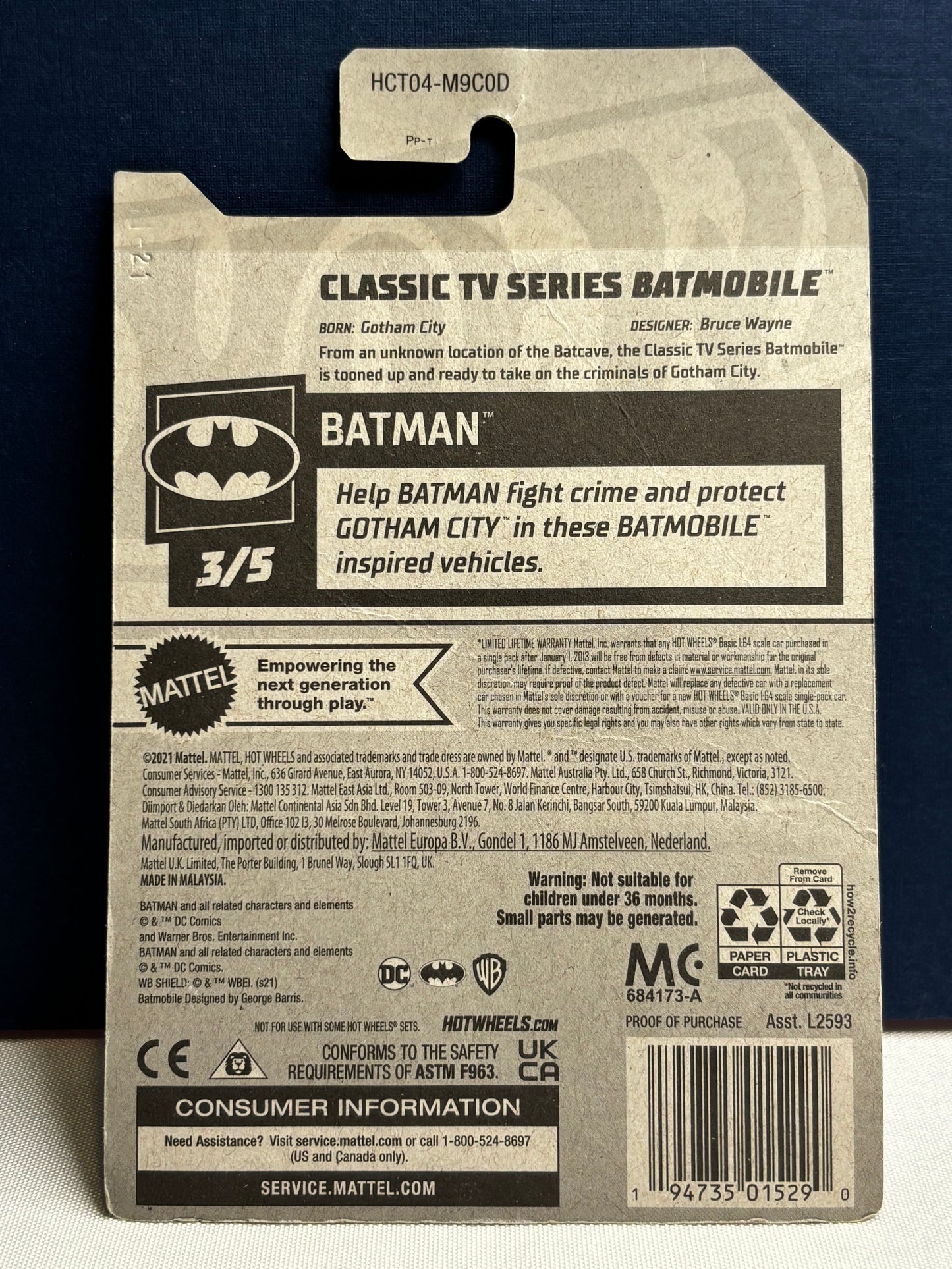 Tooned Classic TV Series Batmobile