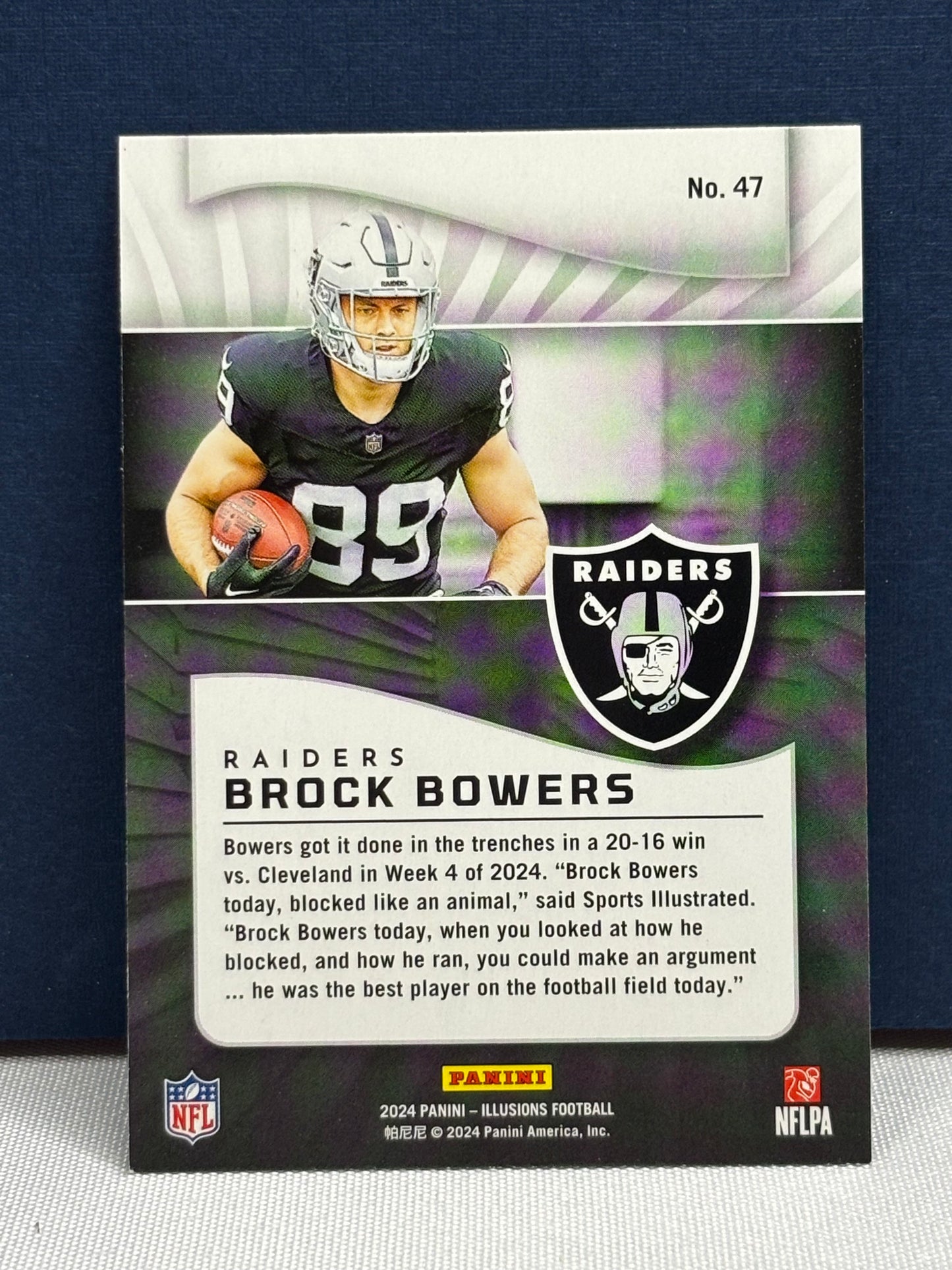 2024 Panini Illusions: Brock Bowers RC #47
