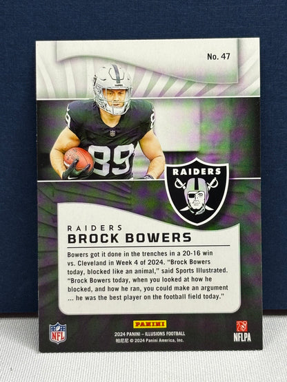2024 Panini Illusions: Brock Bowers RC #47