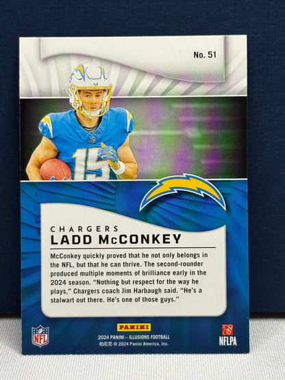 2024 Panini Illusions: Ladd McConkey RC #51