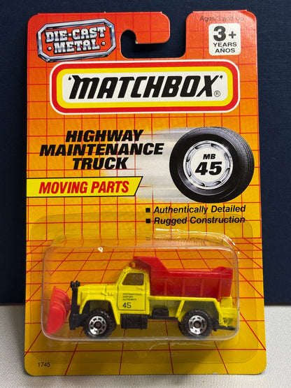 Matchbox MB #45 Highway Maintenance Truck (red)
