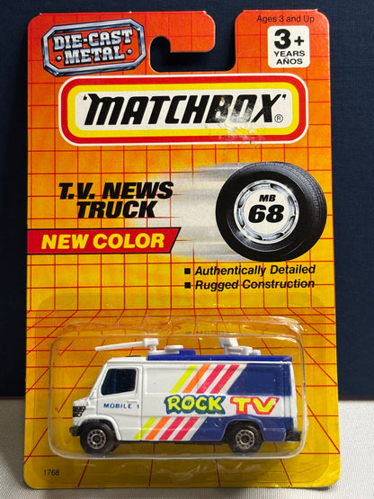 Matchbox MB #68 News Truck (rock tv)