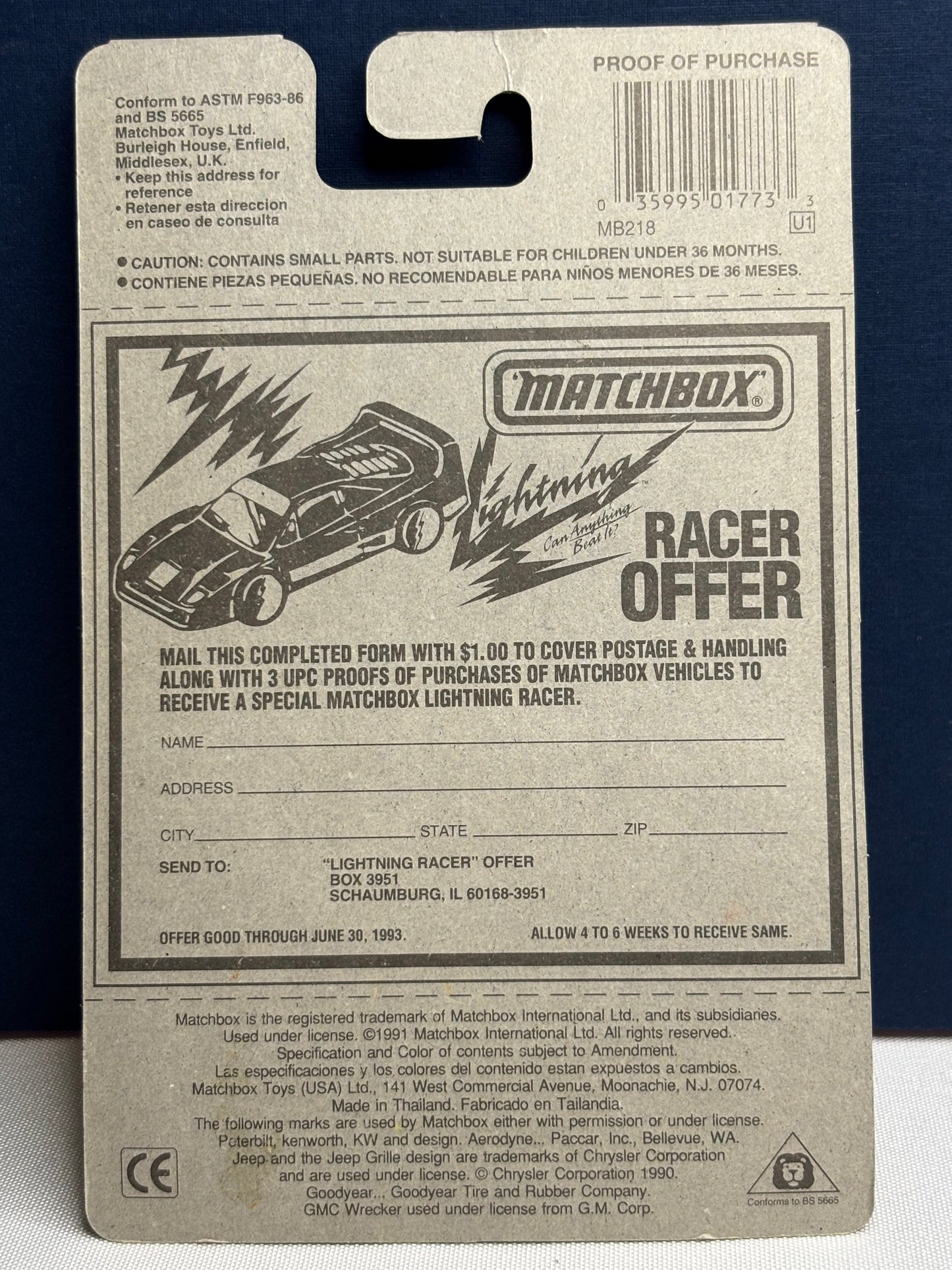 Matchbox MB #73 MB-TRAC 1600 Turbo (new color)