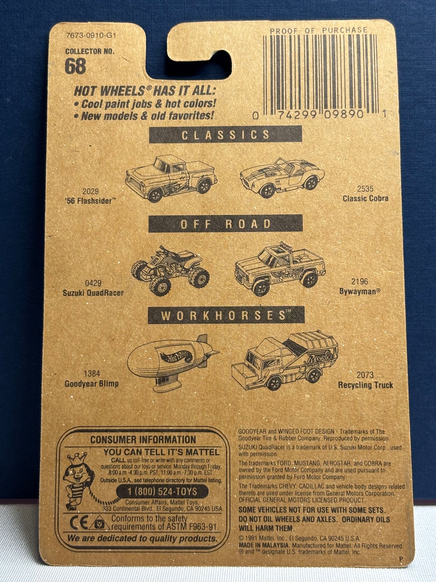 Collector #68 Blue Card T-Bucket