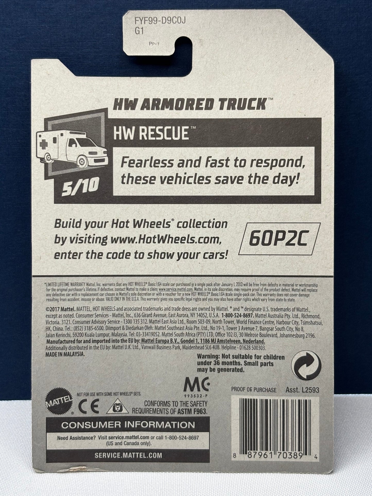 HW Armored Truck HW Rescue: 2019 Treasure Hunt