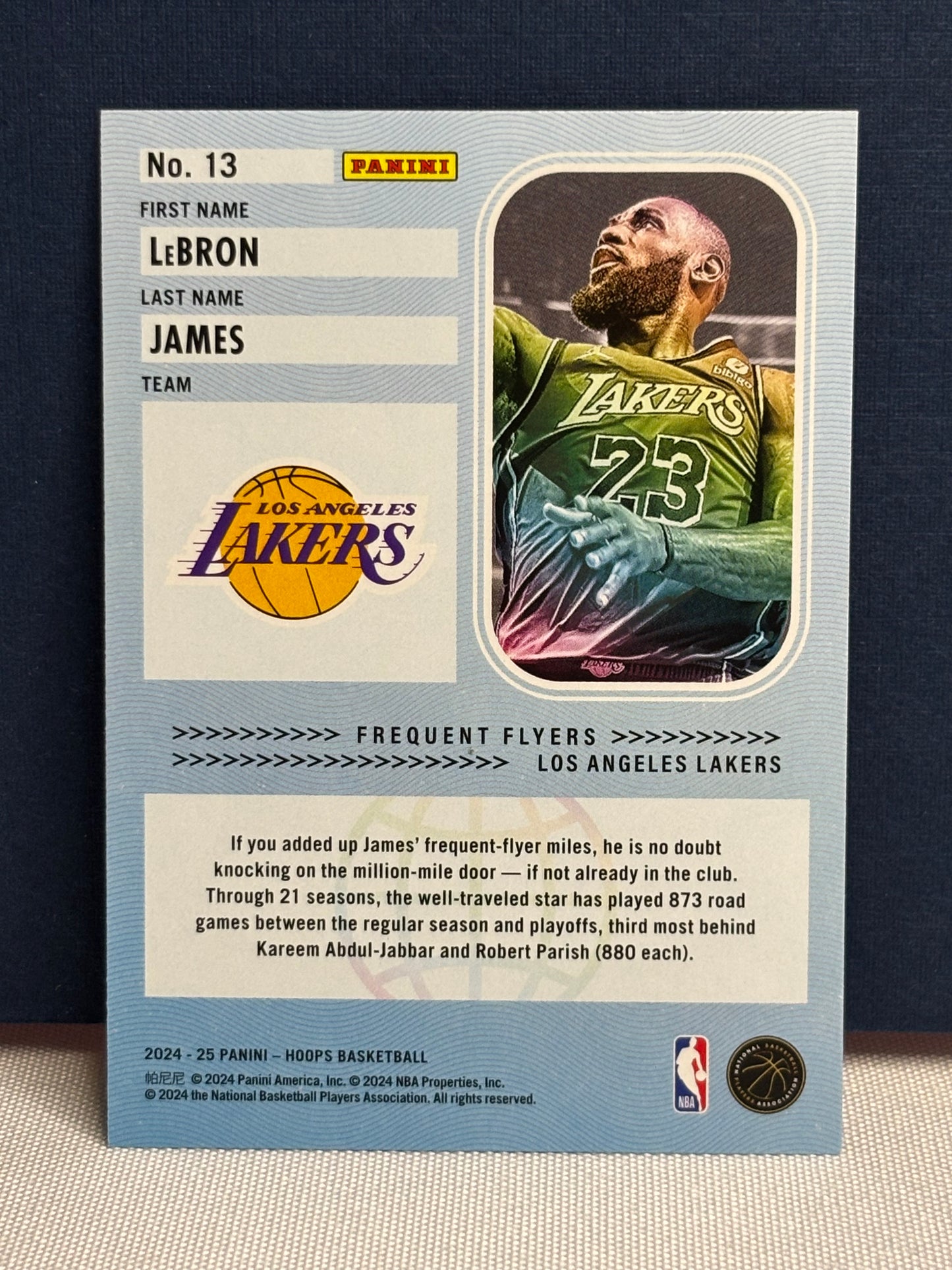 2024-24 Hoops Frequent Flyers: LeBron James