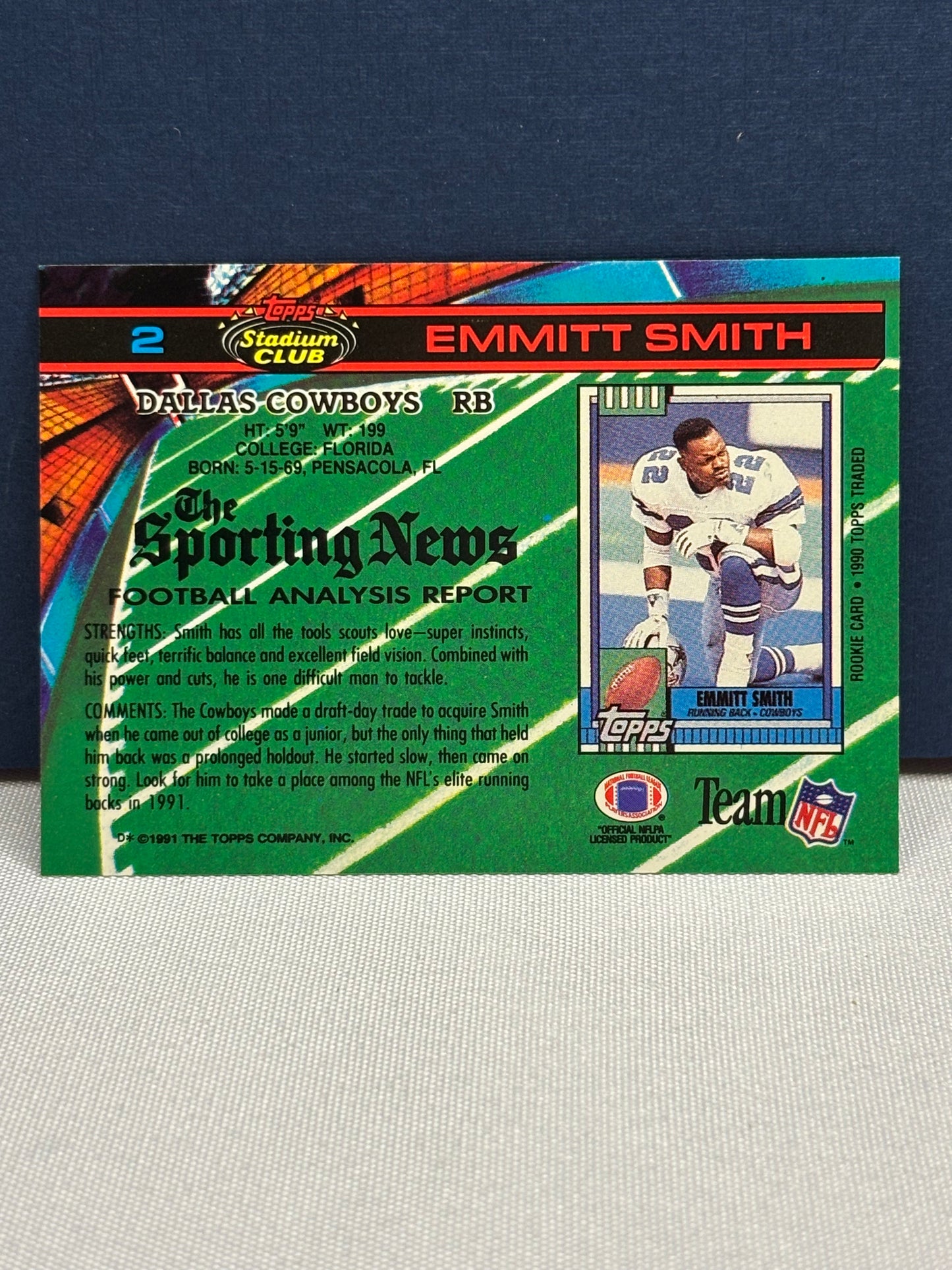 1991 Topps Stadium Club: Emmitt Smith #2