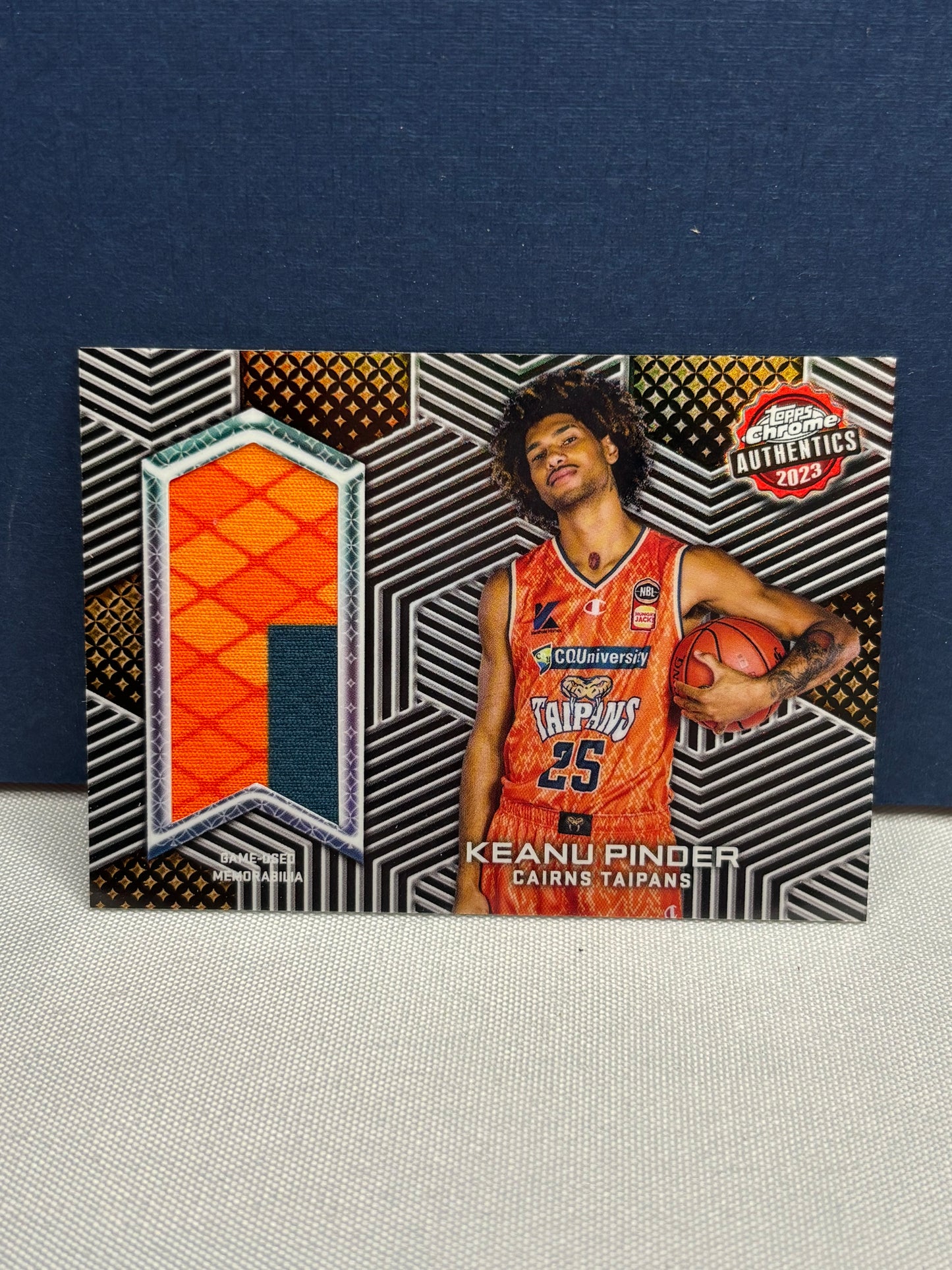 2023 Topps Chrome Authentics Relic Card Keanu Pinder