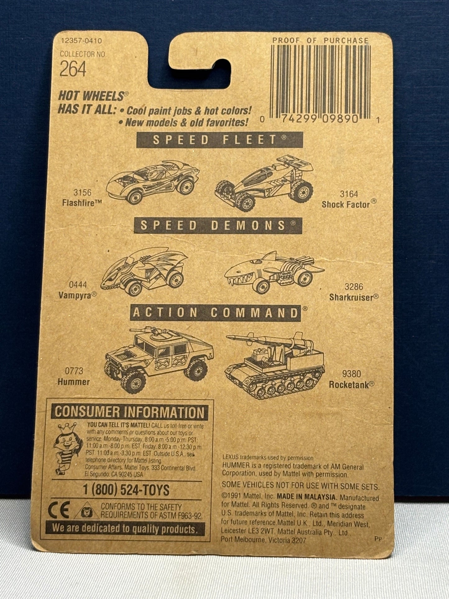 Collector #264 Blue Card Lexus SC400