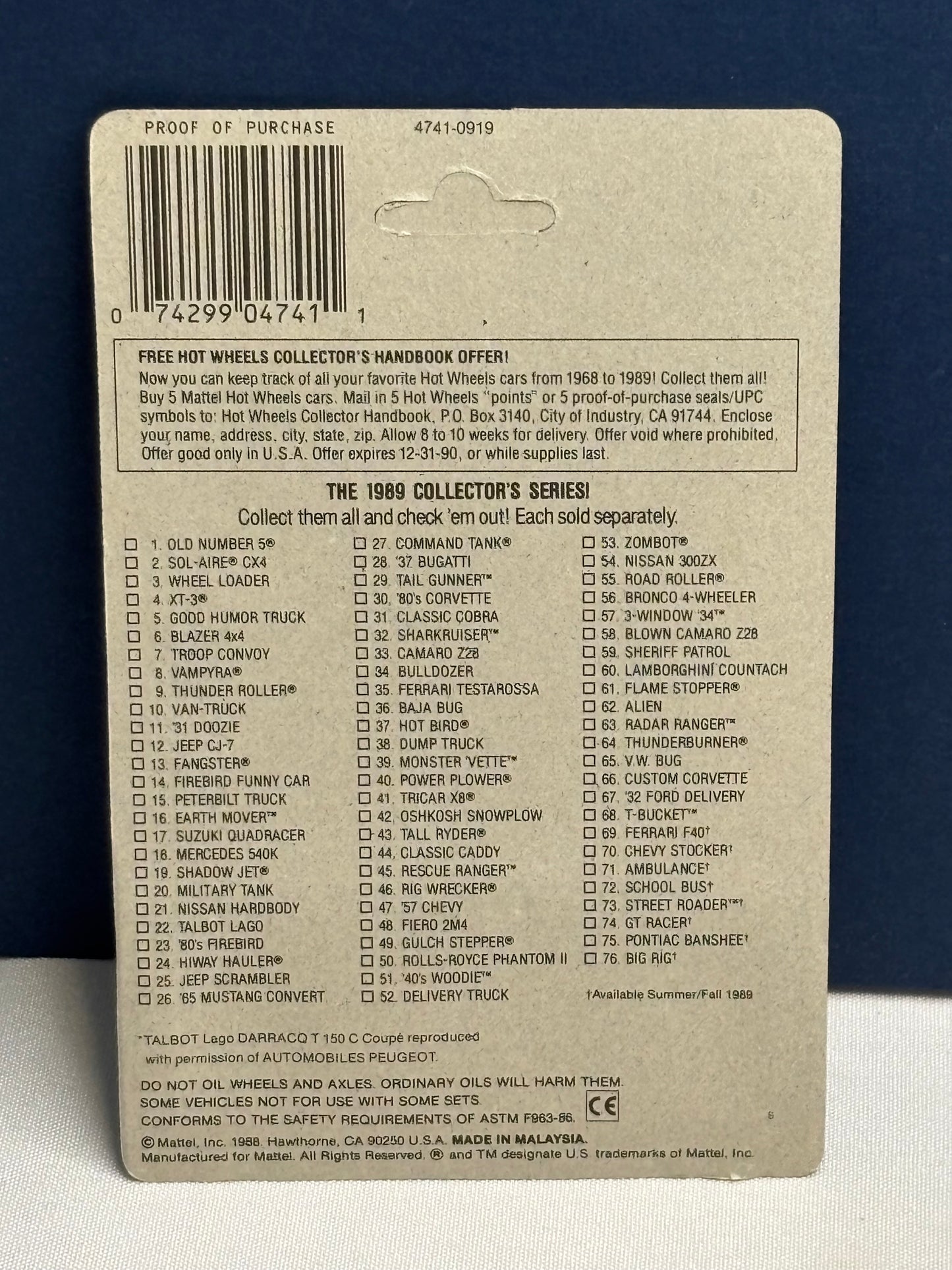 Classics Talbot Labo (unpunched)