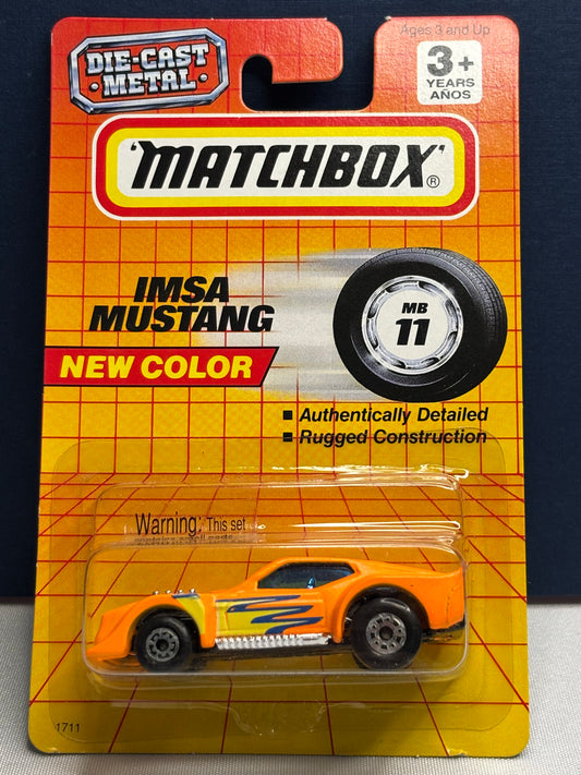 Matchbox MB #11 IMSA Mustang (orange)