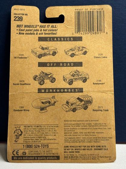 Collector #239 Blue Card Mercedes-Benz Unimog (white wheels)