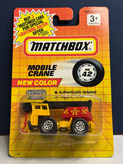 Matchbox MB #42 Mobile Crane (red)