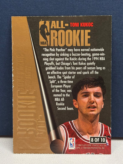 1994-1995 Fleet Ultra All Rookie: Toni Kukoc