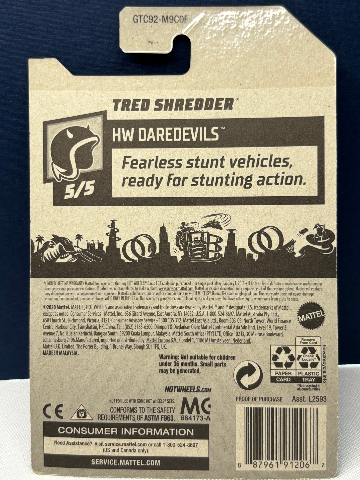 Tred Shredder Hot Wheels Daredevils